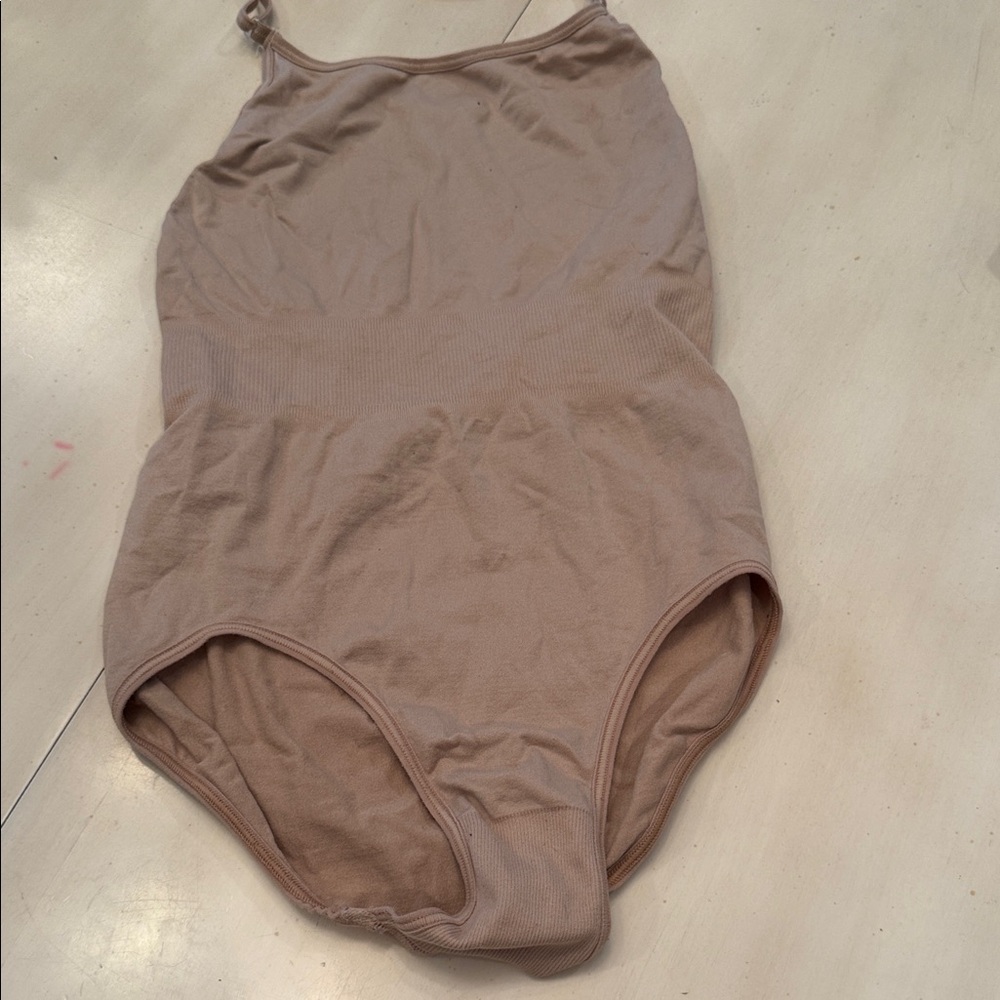 Ladies Beige One Piece Nude Suit
